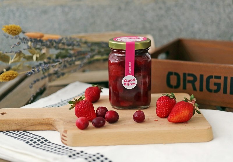[Winter] limited cranberry strawberry jam 200ML - แยม/ครีมทาขนมปัง - อาหารสด สีแดง
