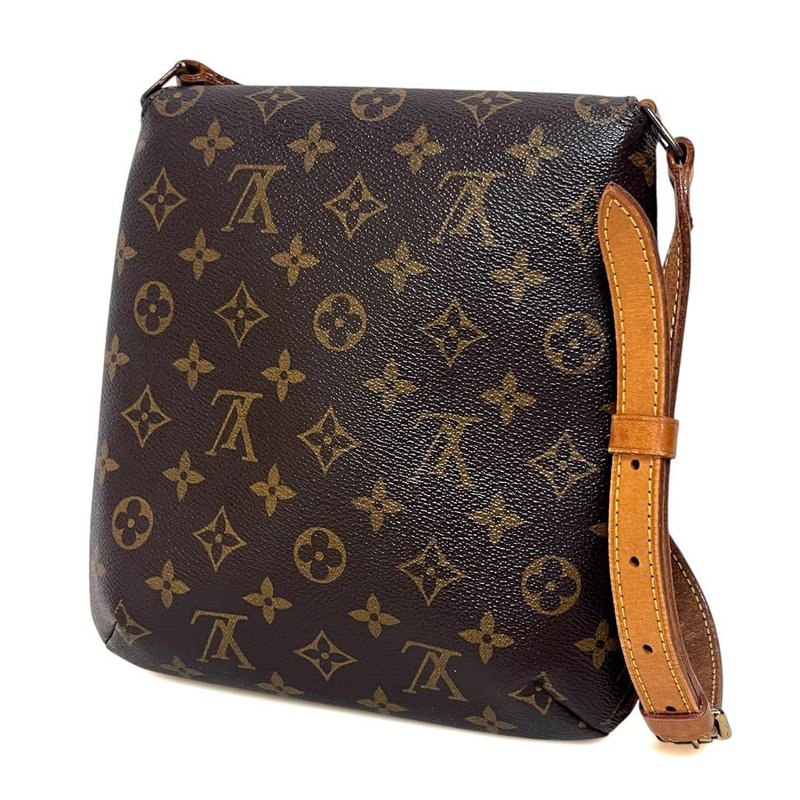 本物 Louis Vuitton ルイヴィトン ミュゼットサルサ モノグラム ショルダーバッグ M51258 中古 - 側背包/斜背包 - 其他材質 咖啡色