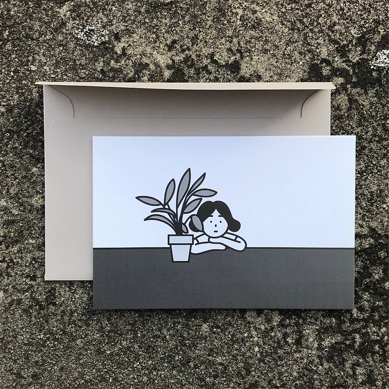 greeting card | ordinary day (2EA) - การ์ด/โปสการ์ด - กระดาษ สีเทา