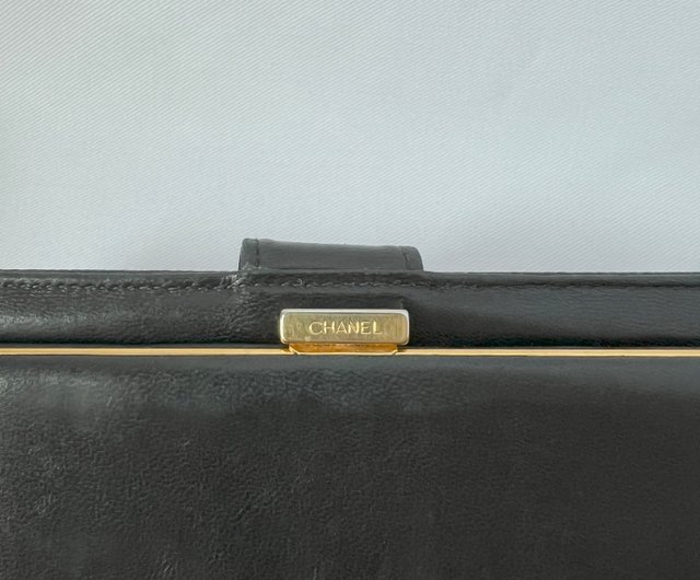 シャネル CC 長財布 長財布シルバーショルダーストラップ付き