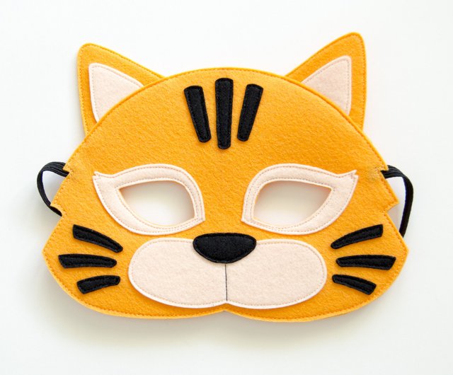 Yellow Tiger Cat Masks