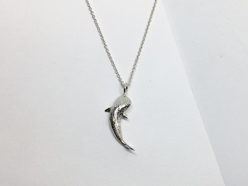 Exclusive order. Small world of the sea. Whale Shark Necklace. Whale shark - สร้อยคอ - เงินแท้ สีเงิน