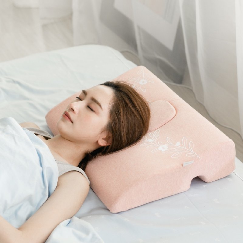 MIT Organic Cotton Bunny Relief Sleeping Pillow- Linen Powder/Relief Pillow/Christmas Gift Valentine's Day Gift - หมอน - ผ้าฝ้าย/ผ้าลินิน สึชมพู