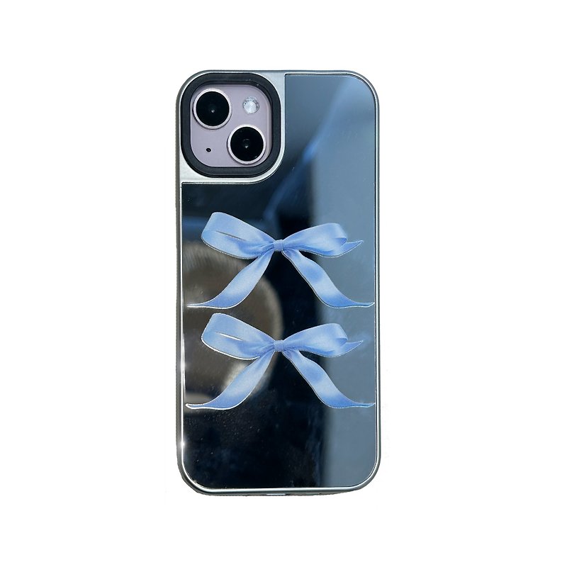 【Serenity Ribbon】Mirror phone case - เคส/ซองมือถือ - ซิลิคอน 