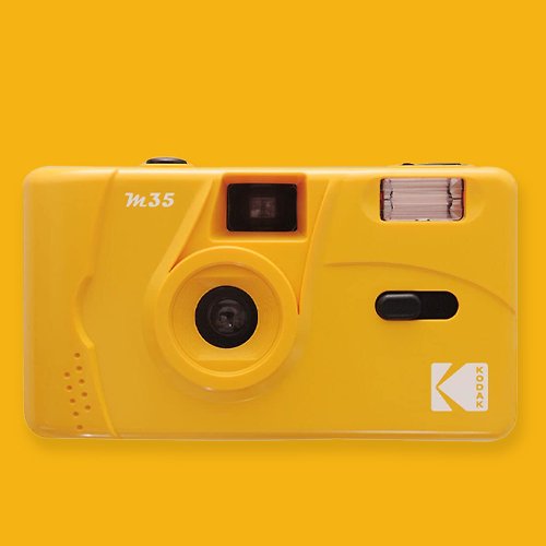 Kodak 柯達底片相機旗艦店 預購【Kodak 柯達】底片相機 M35 Yellow 柯達經典黃