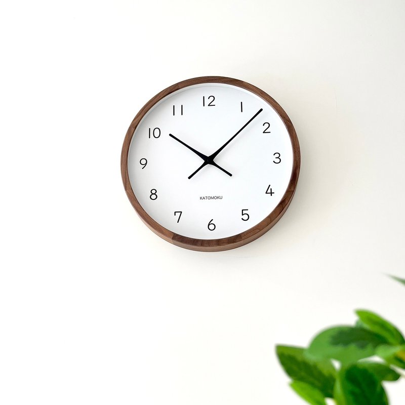 KATOMOKU muku clock 13 LL-size Walnut (km-139WA) wall clock  made in japan - นาฬิกา - ไม้ สีนำ้ตาล