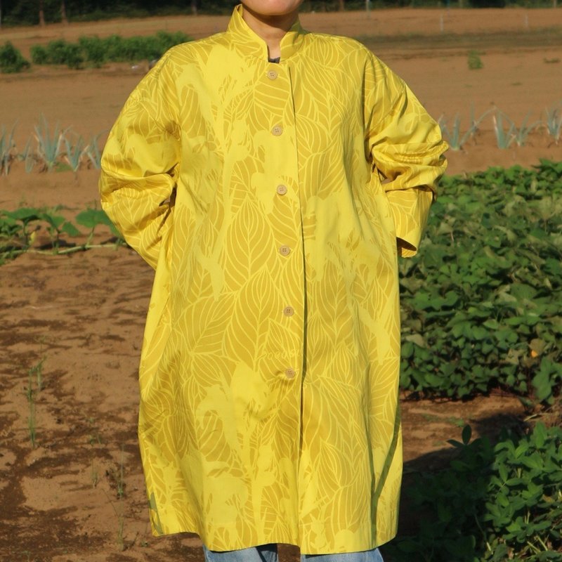 アトリエコート　カンナ　光 　イエロー and イエロー - 洋裝/連身裙 - 棉．麻 黃色