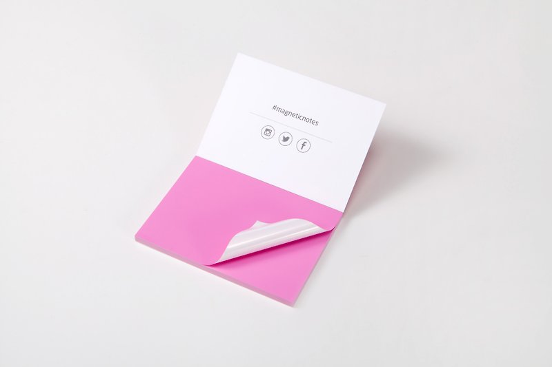 /Tesla Amazing/ Magnetic Notes S-Size pink - สติกเกอร์ - กระดาษ สึชมพู