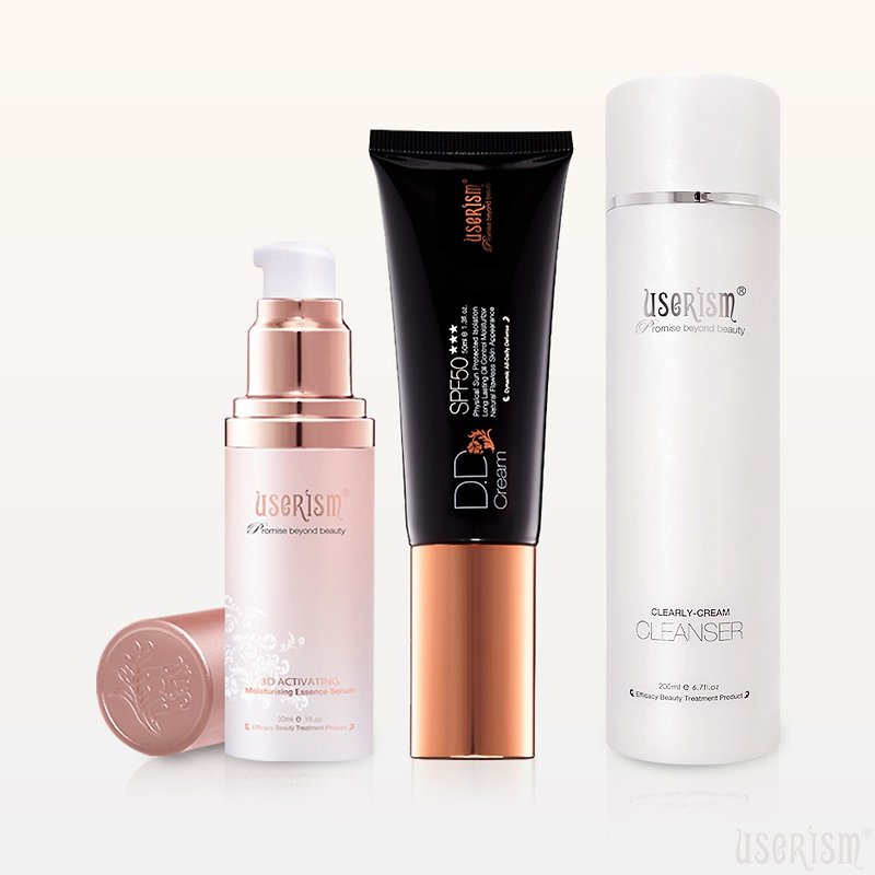 【Basic Care✕Buy 2 Get 1 Free】Sunscreen DD Cream/3D Moisturizer Free: Makeup Remover Essence - ครีมกันแดด - วัสดุอื่นๆ 