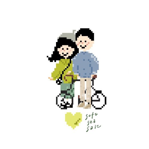 Soft Sea Salt 軟海鹽 Pixel Art 畫素畫 似顏繪 雙人