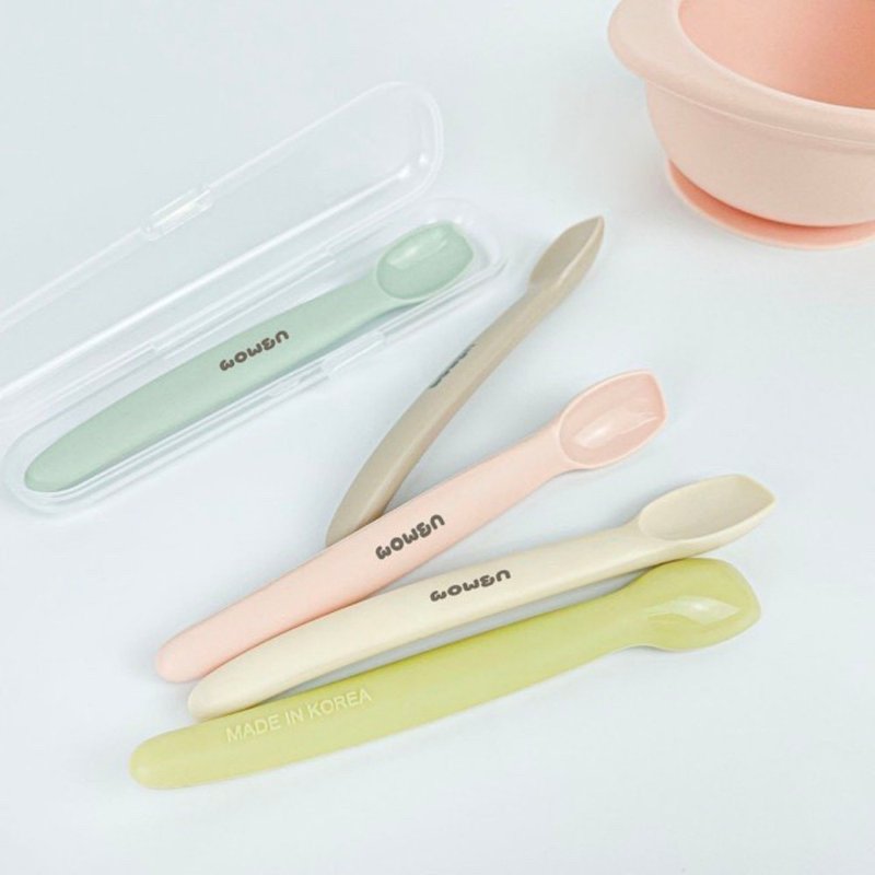 【Korea UBMOM】Baby Silicone Non-staple Food Spoon - จานเด็ก - ซิลิคอน 