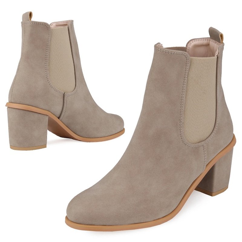 SPUR Mild chelsea boots JF9058 BEIGE - High Heels - Genuine Leather 