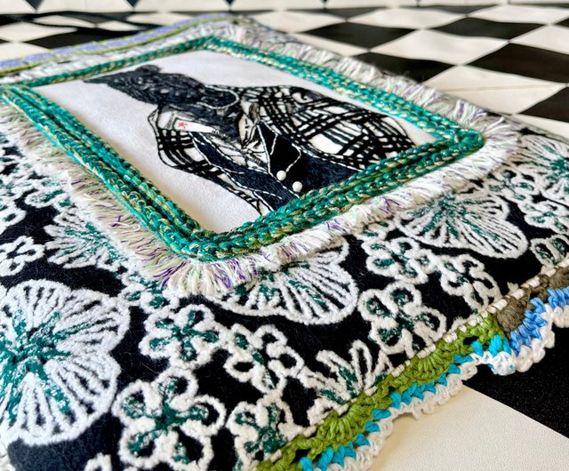 花柄刺繍ハンドバッグ　ハンドメイド Amazon | (ADOSSY) 刺繍バッグキット 刺繍キット 初心者 セット