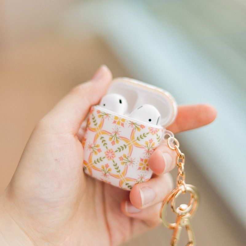 Secret Garden Tile Collection - AIRPODS Cover - ที่เก็บหูฟัง - พลาสติก สึชมพู