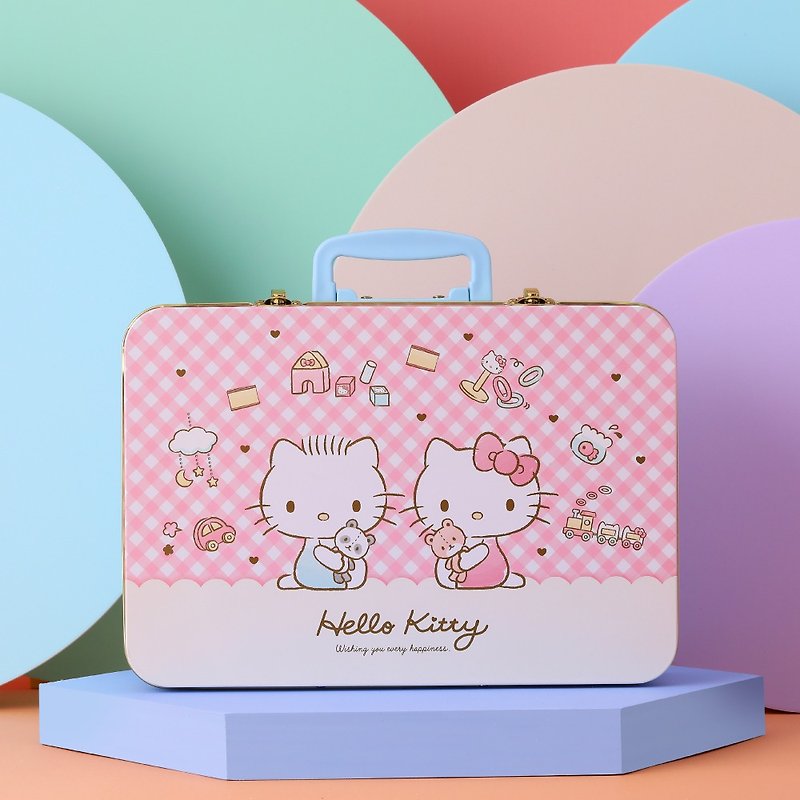 【金格食品】Hello Kitty幸福旅行箱(蛋糕款禮盒) - 蛋糕/甜點 - 其他材質 金色