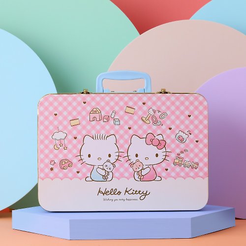金格KÖNIG 【金格食品】Hello Kitty幸福旅行箱(蛋糕款禮盒)