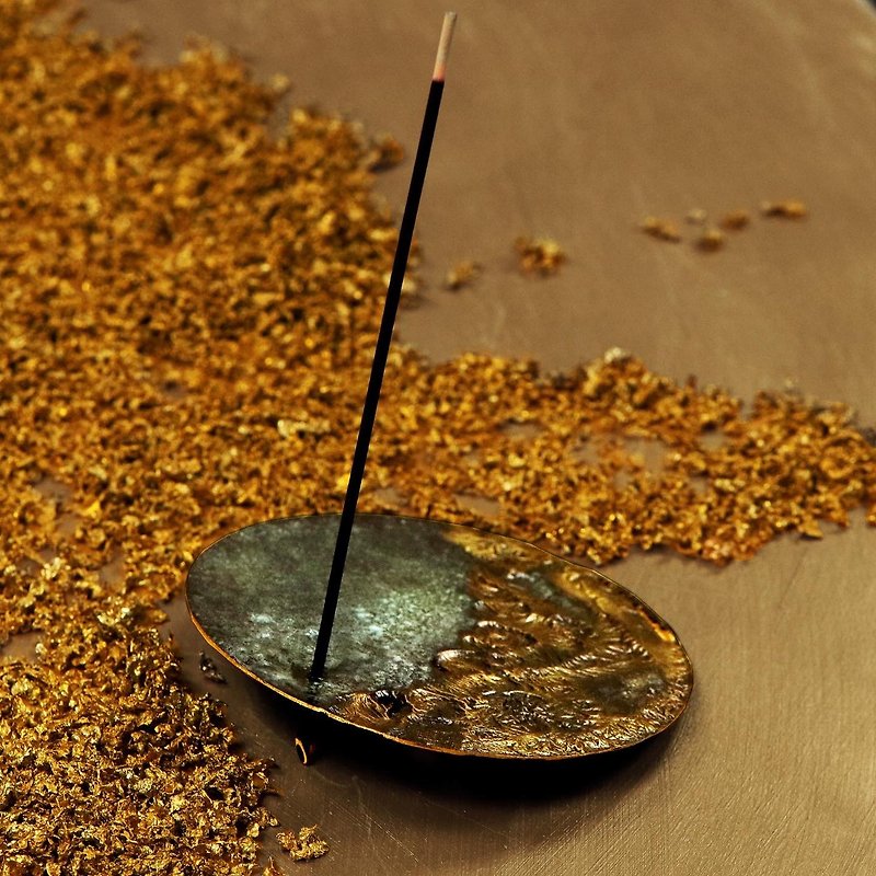 Kanmai Fangyou Altas - 限定版香ホルダー - アロマ・線香 - 銅・真鍮 ゴールド