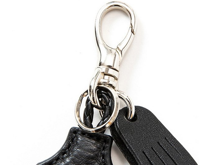 Calee Studs&Embossing Assort Leather Key Ring leather rivet key 