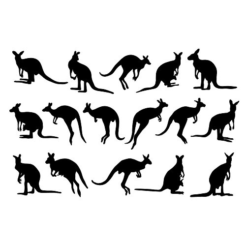 JustGreatPrintables Kangaroo svg, kangaroo pdf, kangaroo template, kangaroo png, kangaroo cut file
