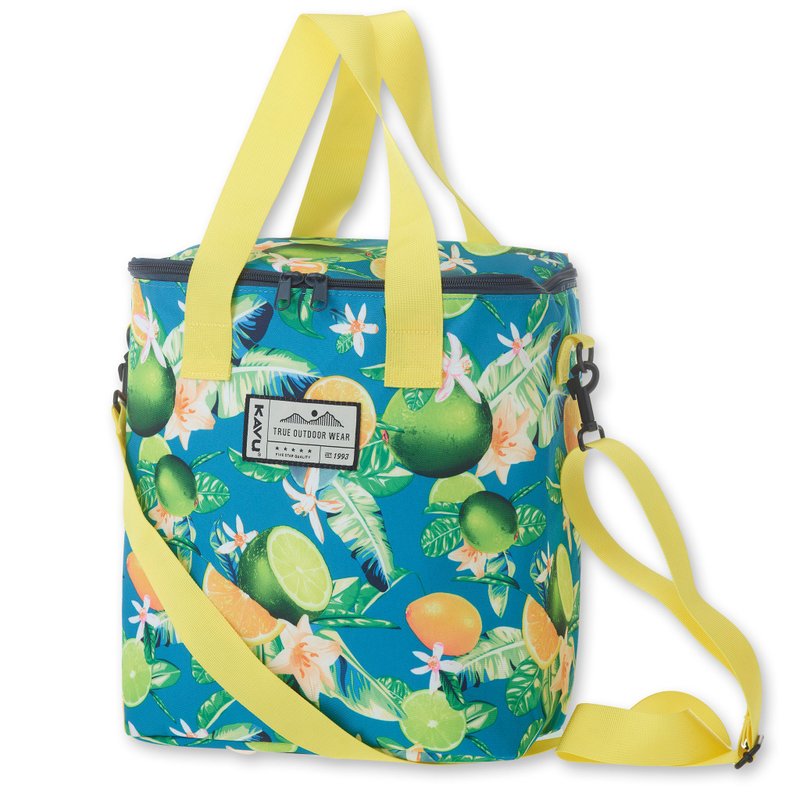 【西雅圖 KAVU】Takeout Tote 時尚保冷袋 海洋柑橘 #9186 - 露營用品 - 其他材質 藍色