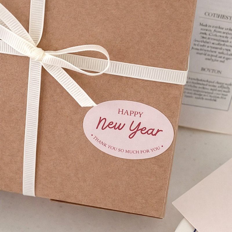 新年霧面防水封口貼丨多用途包裝貼紙・過年包裝封口 ( 60張 ) - 貼紙 - 防水材質 多色