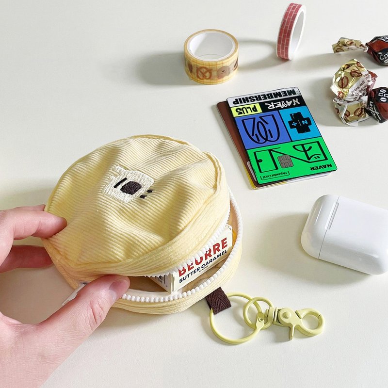 excellent butter pouch card holder coin purse - 化妝包/收納袋 - 棉．麻 