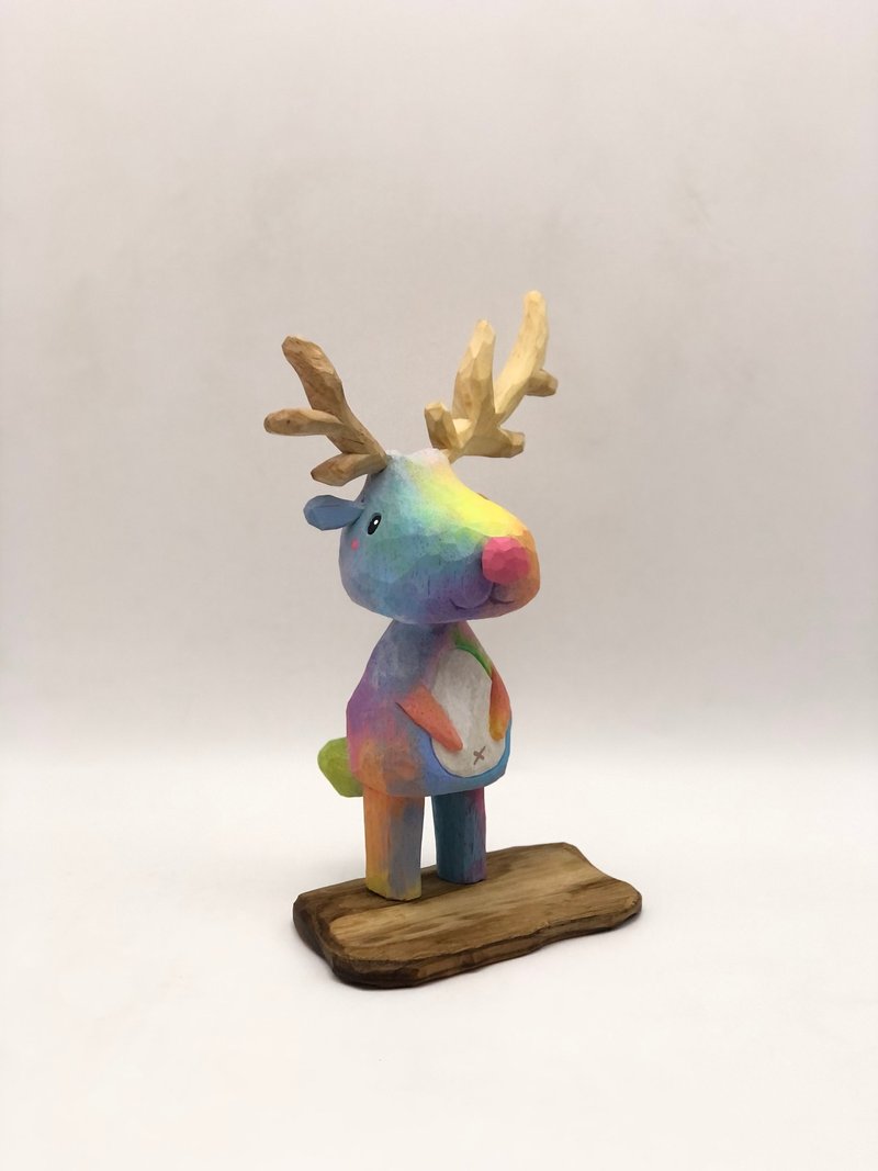 Fairy deer - 擺飾/家飾品 - 木頭 