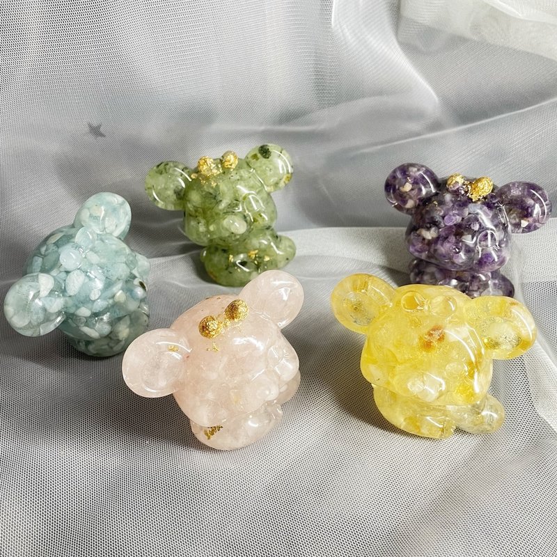 【手工製作】天然能量水晶鼠來寶/水晶擺飾 - 擺飾/家飾品 - 水晶 