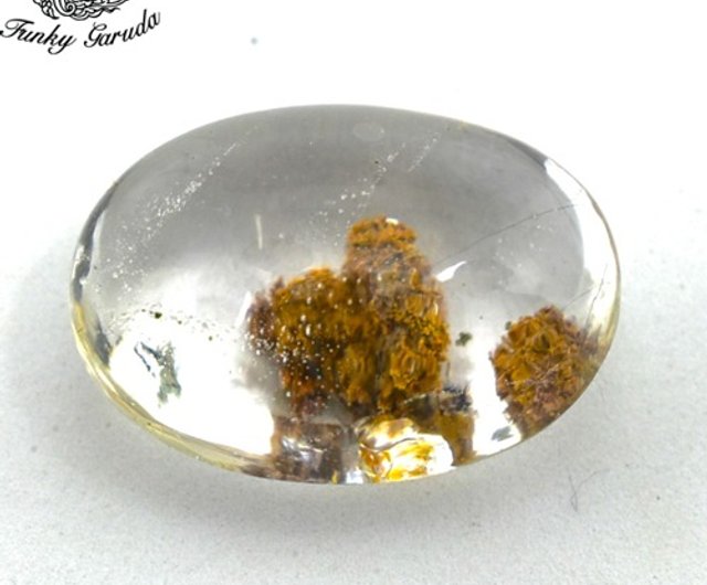 【すぐ届く】ガーデンクォーツ ルース カポジョンgar030 天然石 虹島の水晶☆ガーデンクォーツ ルース カポジョンgar030