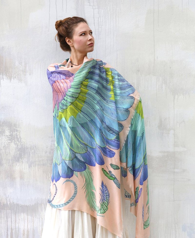 DULCE SHAWL - 絲巾 - 棉．麻 
