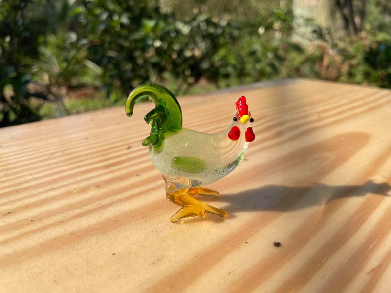 水晶玻璃 夜光 生肖 雞 - 擺飾/家飾品 - 玻璃 