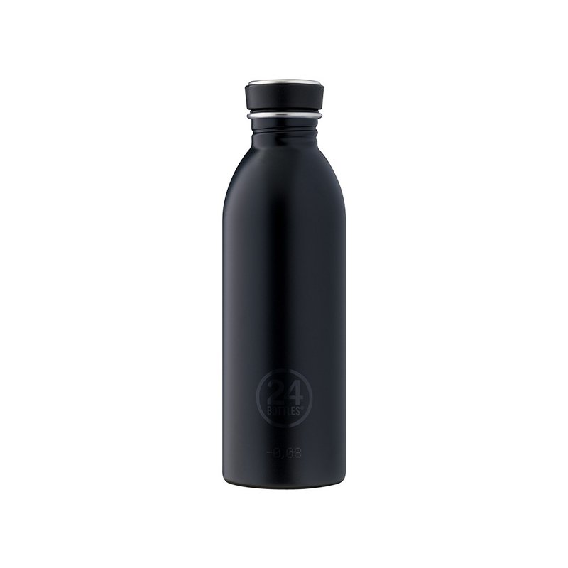 24Bottles Lightweight Cold Water Bottle 500ml - Gentleman Black - กระติกน้ำ - สแตนเลส สีดำ