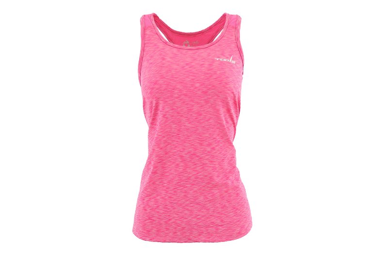 Tools Mixed yarn splicing back vest #Pink:: Yoga:: Sports:: Elasticity - Women's Yoga Apparel - Polyester 