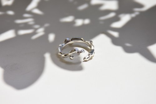 S-JEWELRY首飾店 晶柱造型戒指925銀手工製作純銀指環 細臂