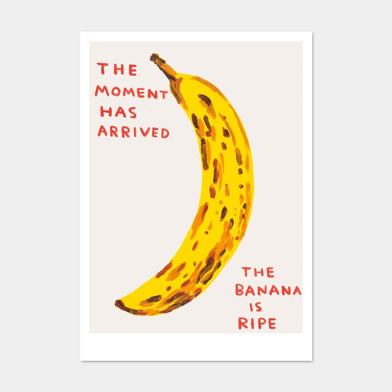 【藝術掛畫】David Shrigley | 時刻已到 - 海報/掛畫/掛布 - 紙 