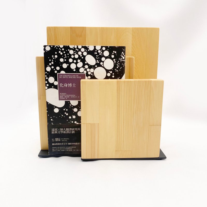 アイアンウッドとテーブル本棚マガジンラック家の装飾ラックテーブルディスプレイラック収納ラック本と新聞ラック - 本棚・ブックスタンド - 木製 ブラウン