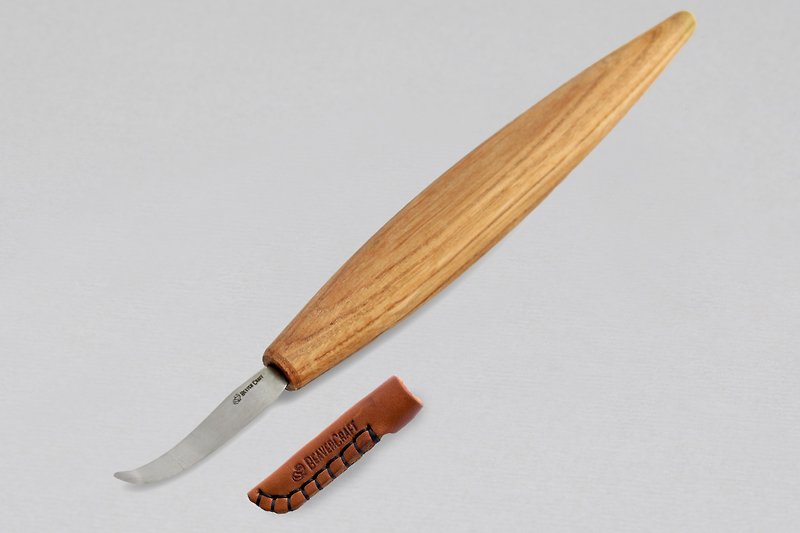 Curved Scimitar (Long Handle. Oak Grip) - Parts, Bulk Supplies & Tools - Other Metals Brown