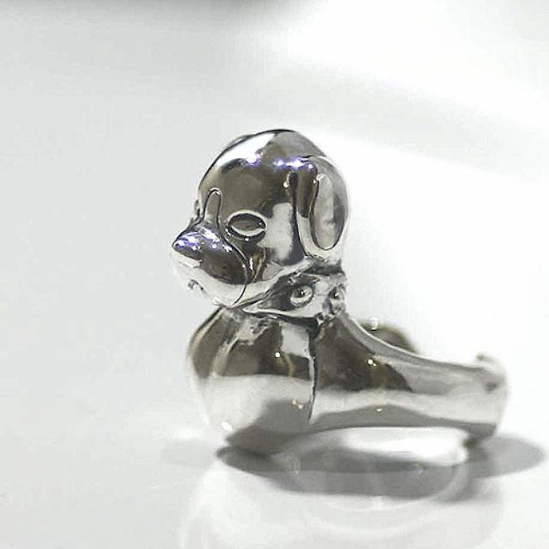 Portrait ring of puppy - General Rings - Other Metals Silver