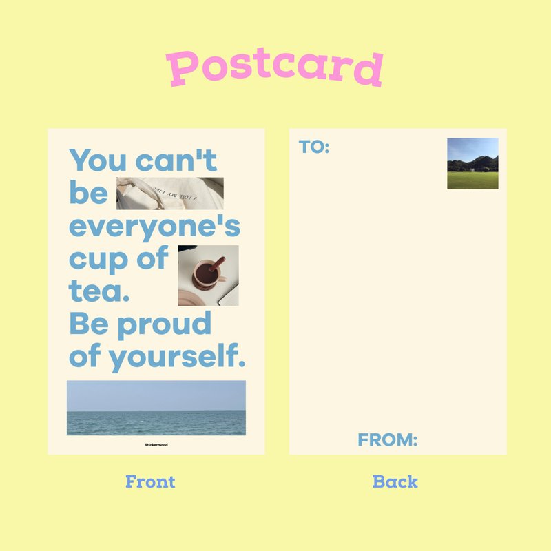 You can't be everyone's cup of tea postcard - การ์ด/โปสการ์ด - กระดาษ 