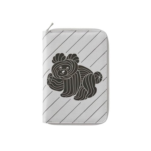 King Jim 臺灣總代理 【KING JIM】HITOTOKI NOTE 手帳筆記本 拉鍊款 漫畫尺寸 狗狗