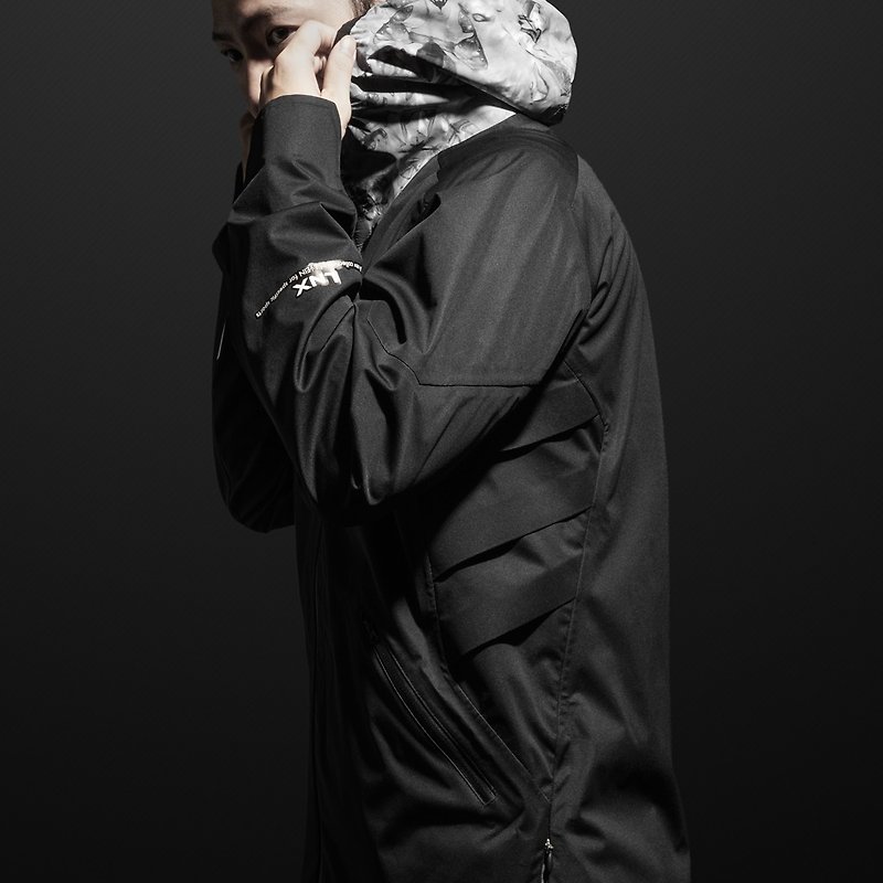LNX Airflow Jacket anti-air jacket - เสื้อโค้ทผู้ชาย - เส้นใยสังเคราะห์ สีดำ
