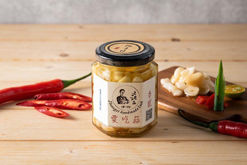 【拌菜超香】愛吃蒜 熟成蒜頭 吃完不辣不臭 蒜油百搭 手工罐頭 - 醬料/調味料 - 玻璃 黃色