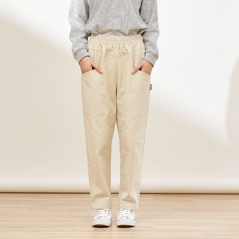 Brushed Fleece-Trimmed Slim-Fit Trousers - Available in 2 Colors - Loungewear & Sleepwear - Cotton & Hemp Multicolor