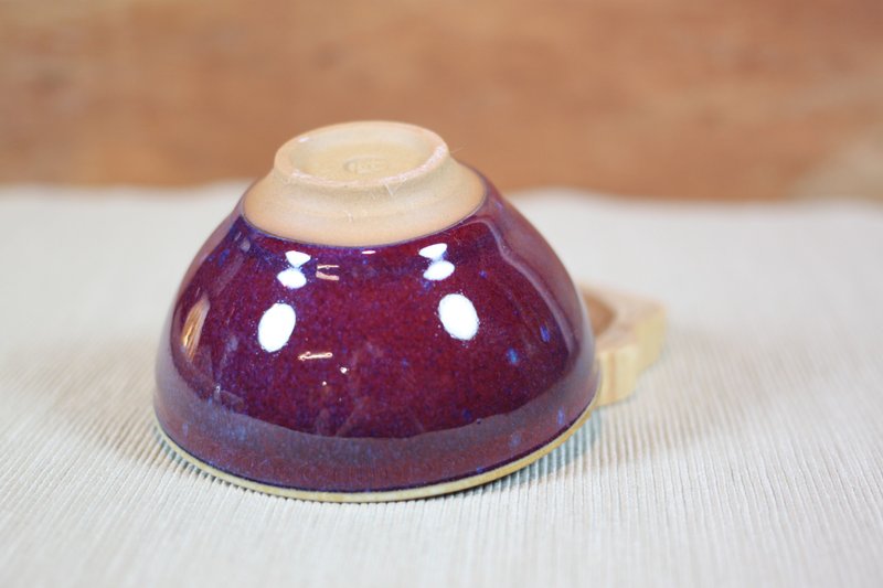 [Quick Shipment] Rose Jun porcelain glaze teacup teacup master Ye Minxiang works Christmas - ถ้วย - ดินเผา 