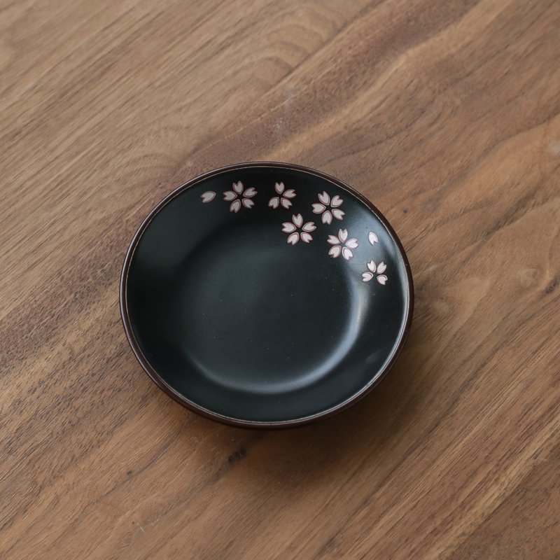 diseno Living Palo Santo / Sage / Incense Ceramic Circle Holder- Sakura Black - น้ำหอม - วัสดุอื่นๆ สีดำ