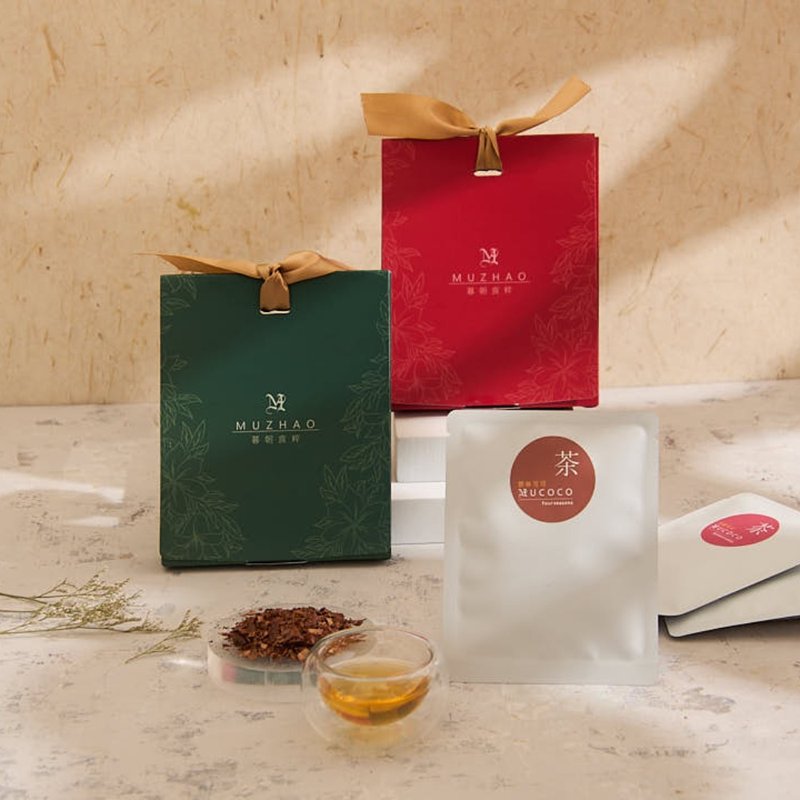 Cacao Tea  Gift Bag - ชา - อาหารสด สีแดง