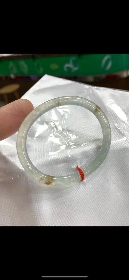 Good Morning Studio 冰種翡翠天然翡翠玉鐲A玉手鐲 玉鈪 • 冰種滿天星翡翠貴妃鐲