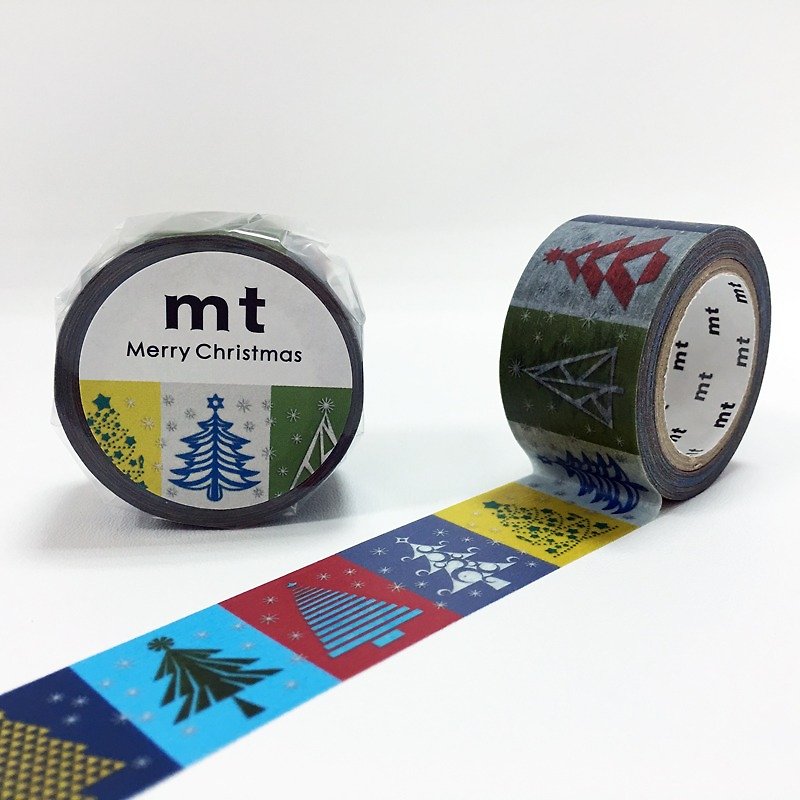 山と紙テープクリスマス[クリスマスツリー（MTCMAS75）]完成品 - マスキングテープ - 紙 多色