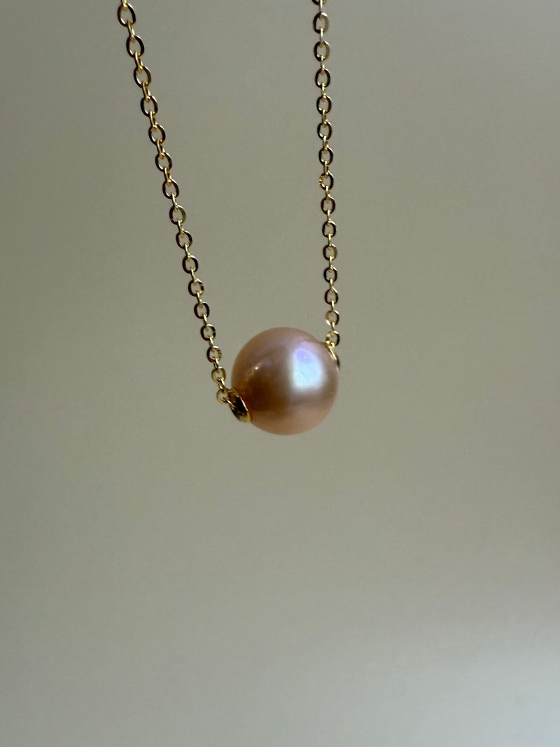 流光隨行 天然淡水珍珠頸鏈 - 項鍊 - 珍珠 紫色