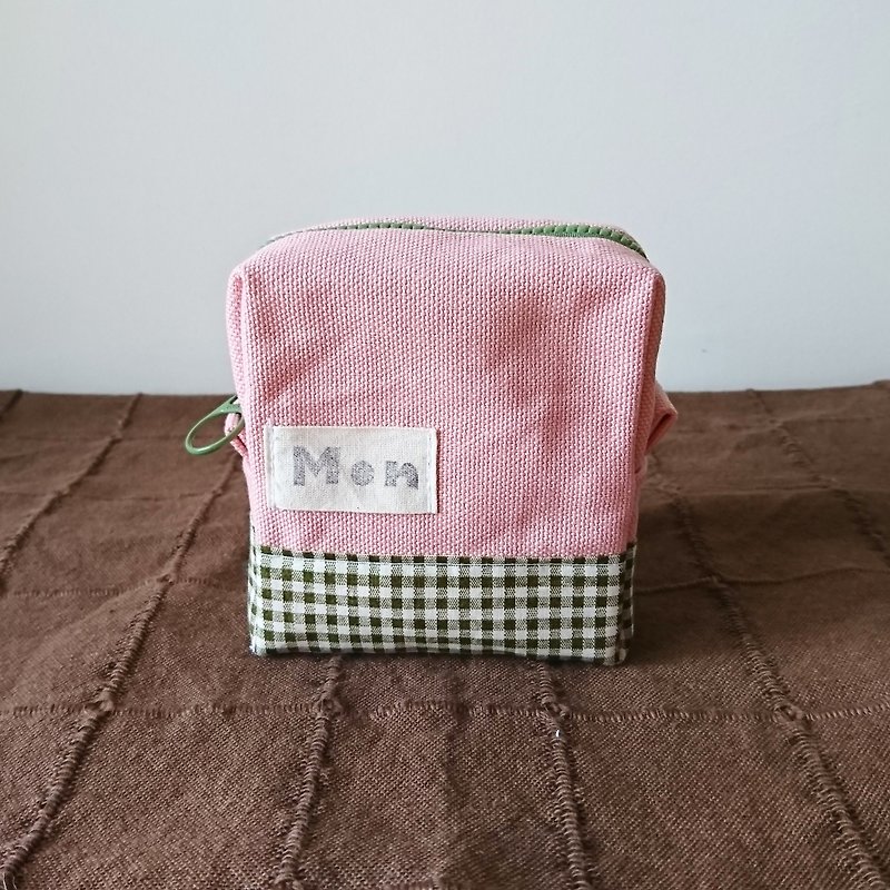 Summer light travel series [picnic crazy. Small bag] pink - Coin Purses - Cotton & Hemp Pink